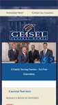 Mobile Screenshot of geiselfuneralhome.com