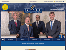 Tablet Screenshot of geiselfuneralhome.com